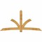 Ekena Millwork Davenport Rough Sawn Timber Gable Bracket, Western Red Cedar, 108"W x 54"H x 4"D x 6"F, 12/12 Pitch GBW108X54X0406DAV00RWR - alternate 1